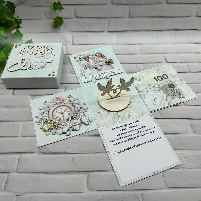 Exploding box ślubny – elegancka pamiątka