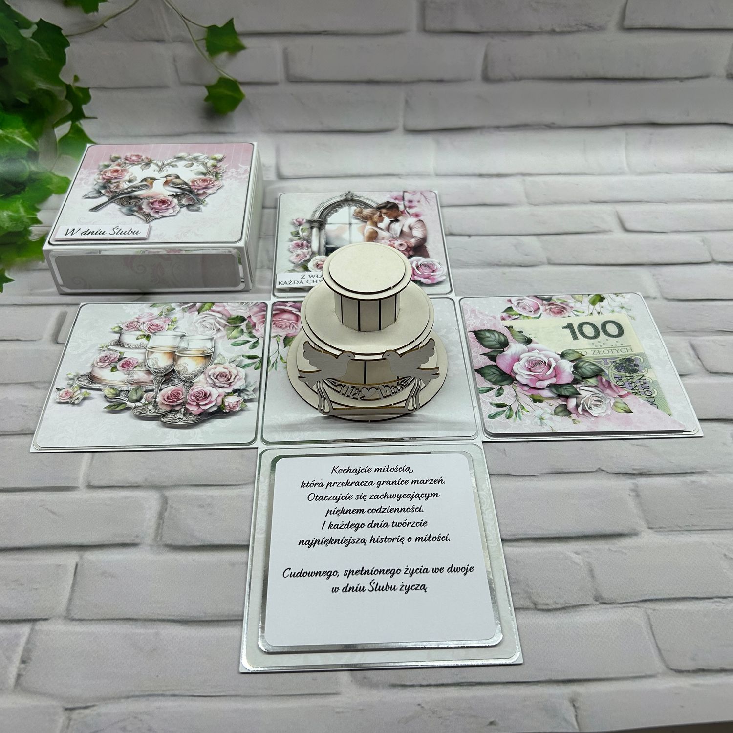 Exploding box ślubny – elegancka pamiątka romantyczna