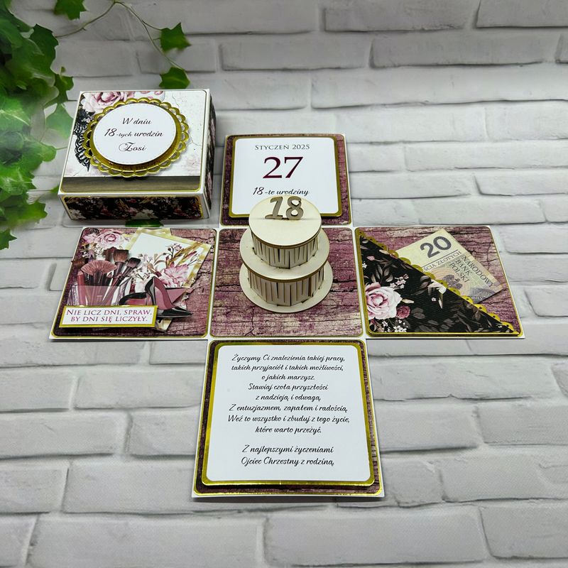 Exploding Box na 18. Urodziny – Personalizowany Prezent na Osiemnastkę