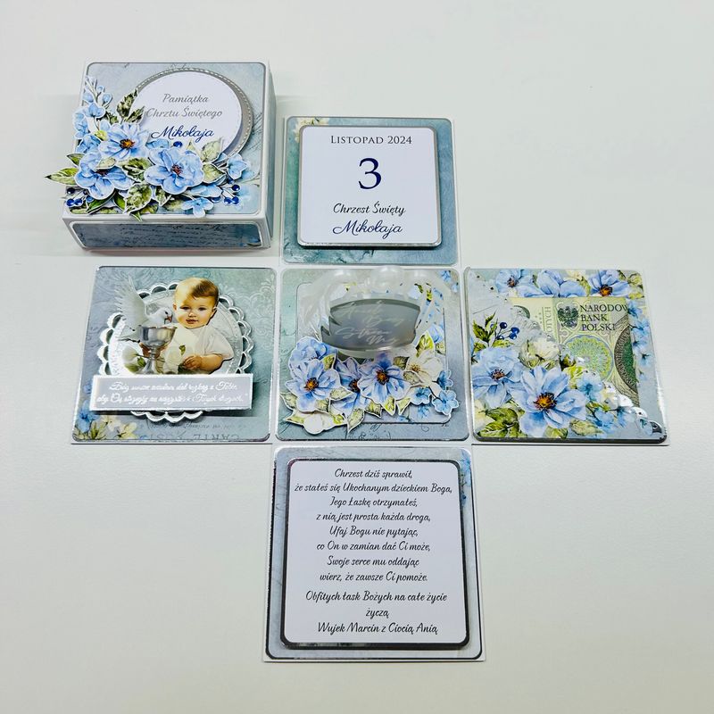 Exploding Box na Chrzest – Personalizowany dla chłopca