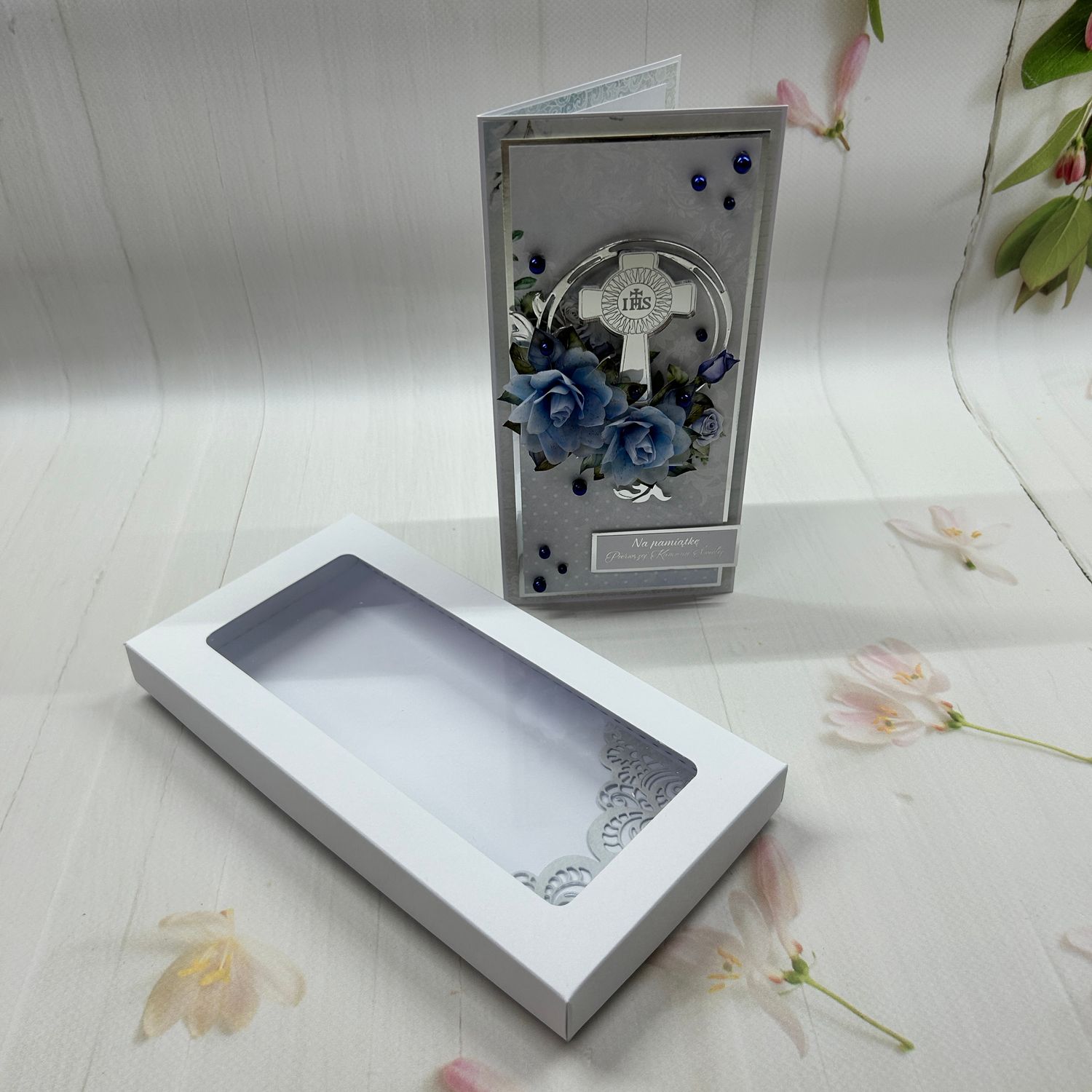 Kartka komunijna DL w pudełku - wyjątkowy prezent