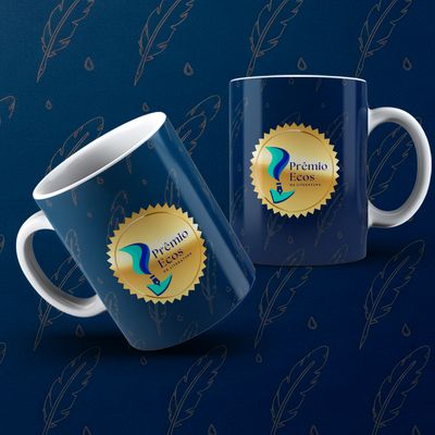 CANECA PERSONALIZADA LOGO PRÊMIO ECOS