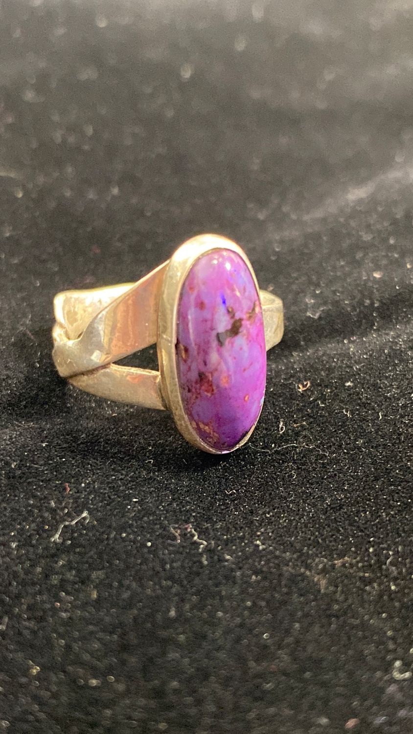 Sugilite with freedom silver bezel