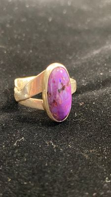 Sugilite with freedom silver bezel