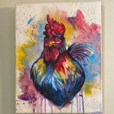 “Derpy Rooster” - Original Artwork by Shannon Shine