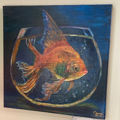 “Goldie” - Original Painting on Canvas by Shannon Shine