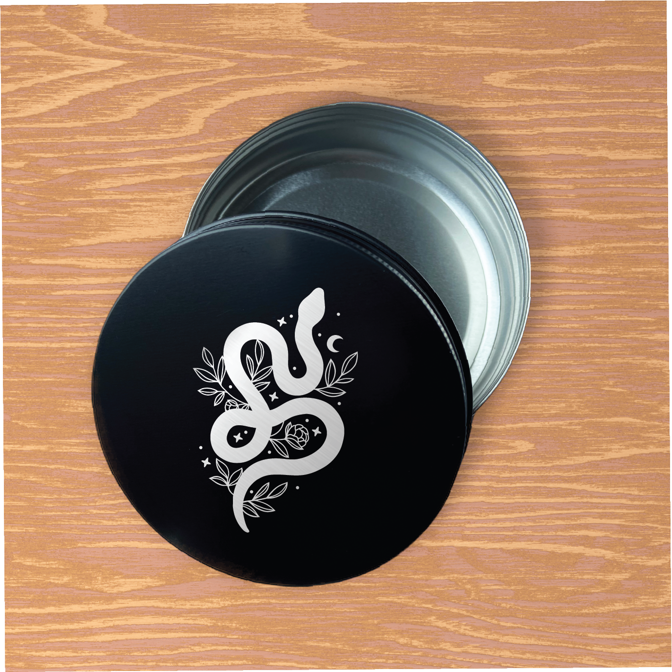 Snake + Star Engraved Container