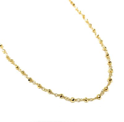 Pyrite Gold Beaded Necklace