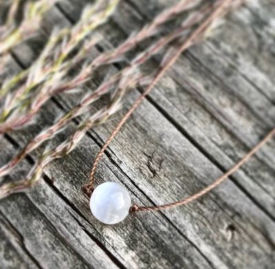Selenite Round Gemstone Necklace