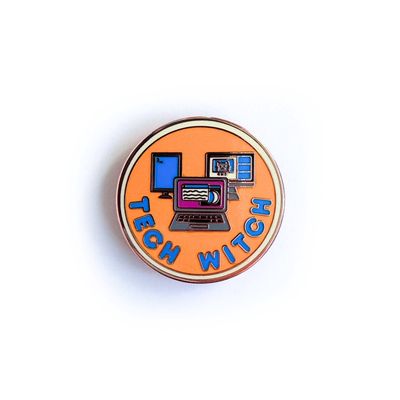 Tech Witch Enamel Pin(1)