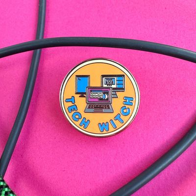 Tech Witch Enamel Pin(1)