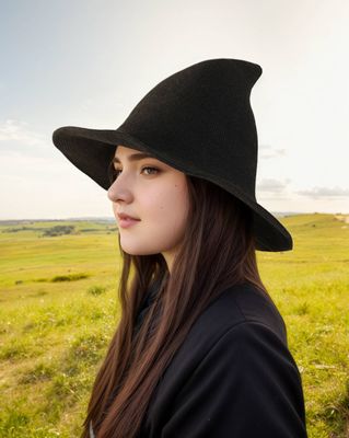 Halloween Knit Witch Hat