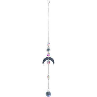 Crystal Hanging String-AB Sphere &amp; Mini Discs &amp; Moon Charm