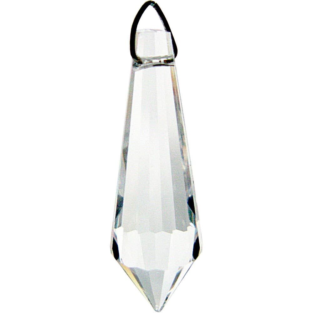 Prism Crystal 38mm Faceted Tear Drop CL (Each)