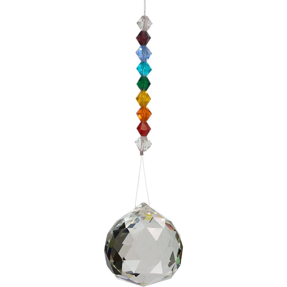 Hanging Crystal Cut Glass Chakra