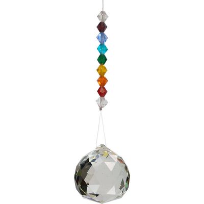 Hanging Crystal Cut Glass Chakra