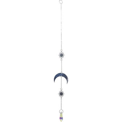 Crystal Hanging String-AB Tear Drop Moon &amp; Star Burst Charms