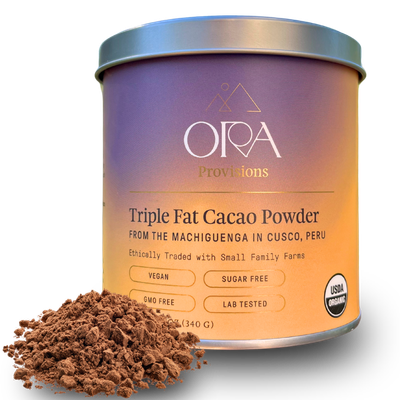 Triple Fat Cacao Powder | 100% Cacao - Organic &amp; Regenerative