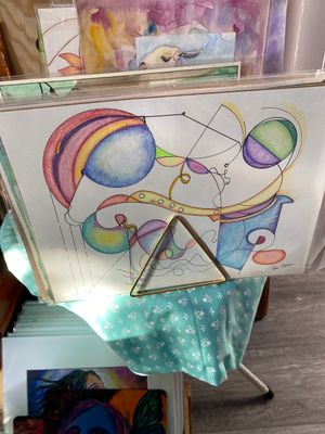 Watercolor and Ink Swoon Beams
