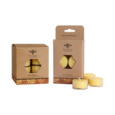 Tea Light Candles | 100% Pure Beeswax