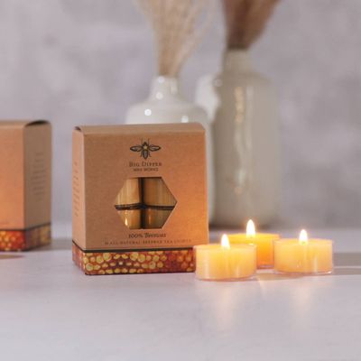 Tea Light Candles | 100% Pure Beeswax
