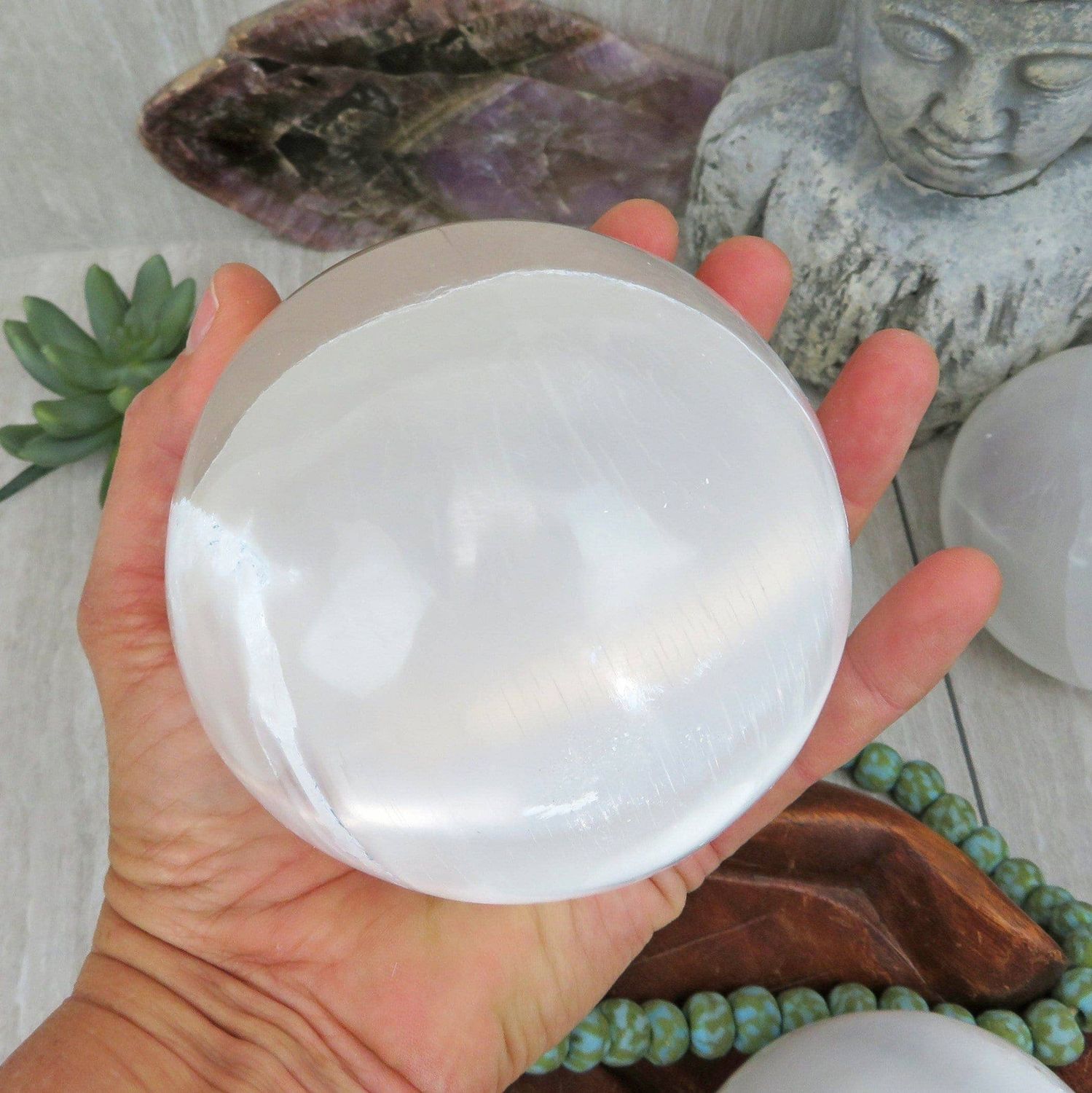 Selenite Sphere | 4in