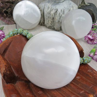 Selenite Sphere | 4in