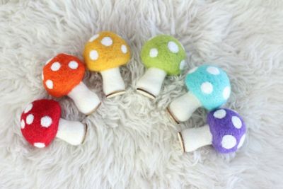 Felted Mushrooms