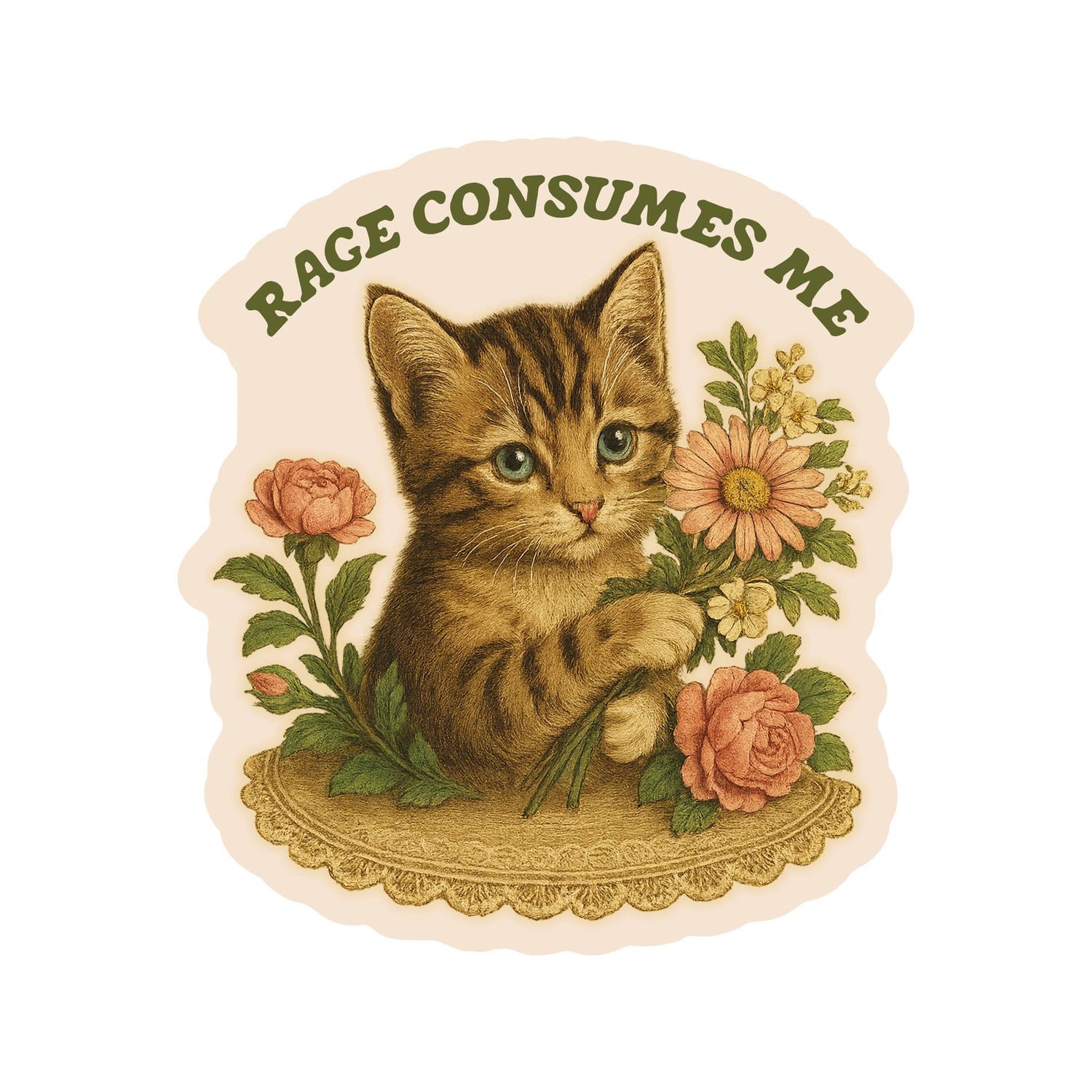 Feisty Kitty Vinyl Sticker