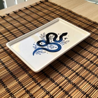 Ceramic "Snake" Tray