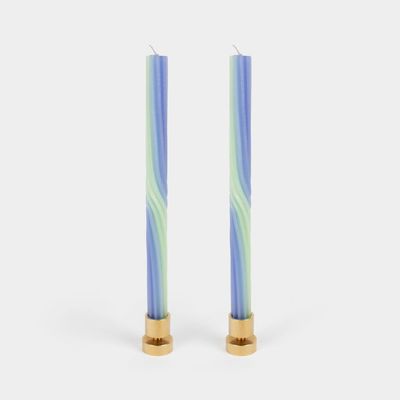 Pivot Candles - Lav. &amp; Green (2 Pack) - 11" Vibrant Tapers