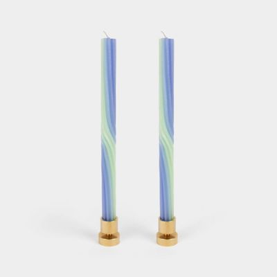 Pivot Candles - Lav. &amp; Green (2 Pack) - 11" Vibrant Tapers
