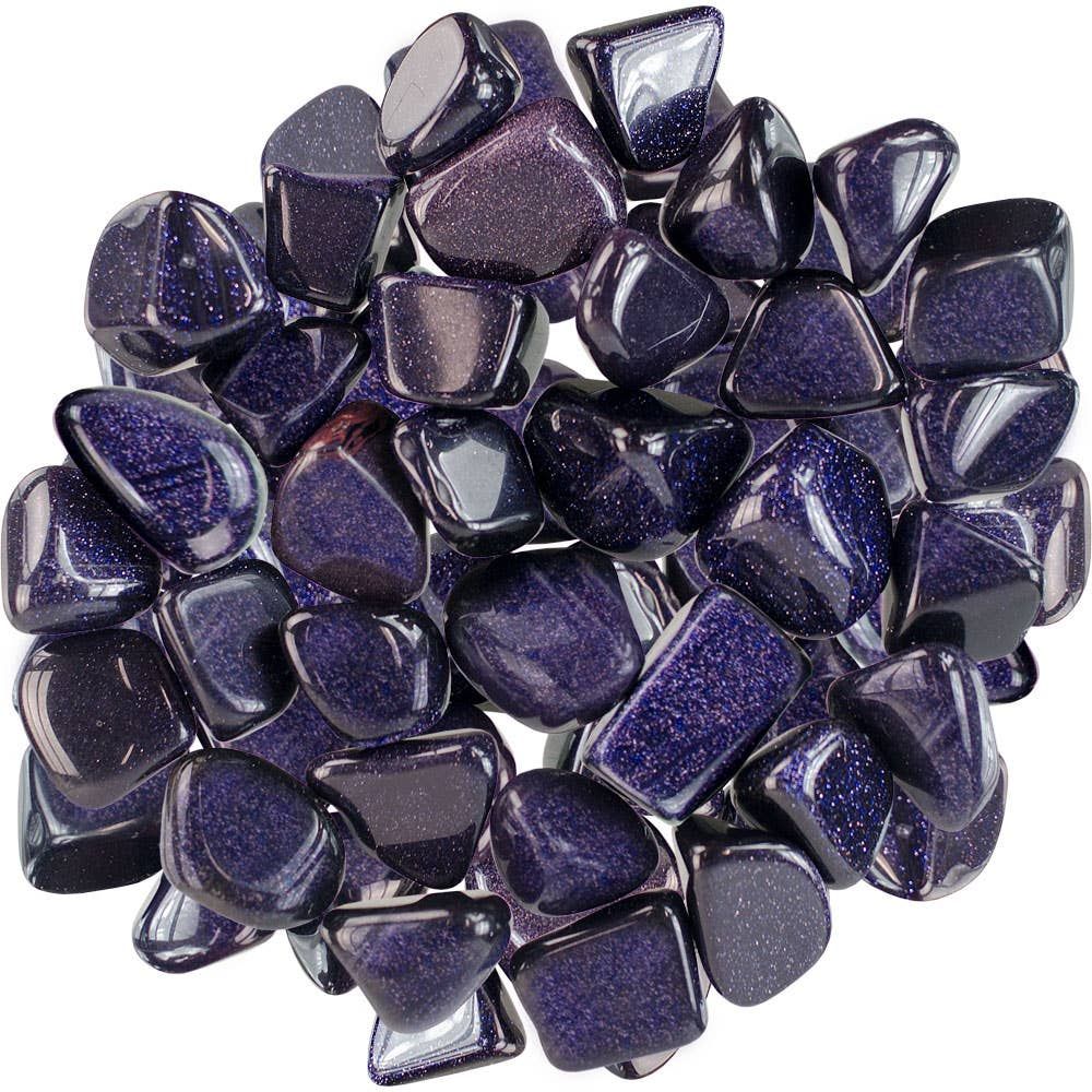 Tumbled Stones-blue Goldstone