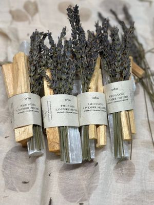 Palo Santo &amp; Selenite with Lavender
