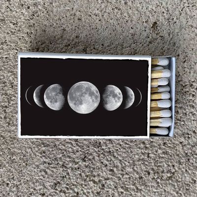 Matches • Moon Phases • Home Decor for Candles and Incense