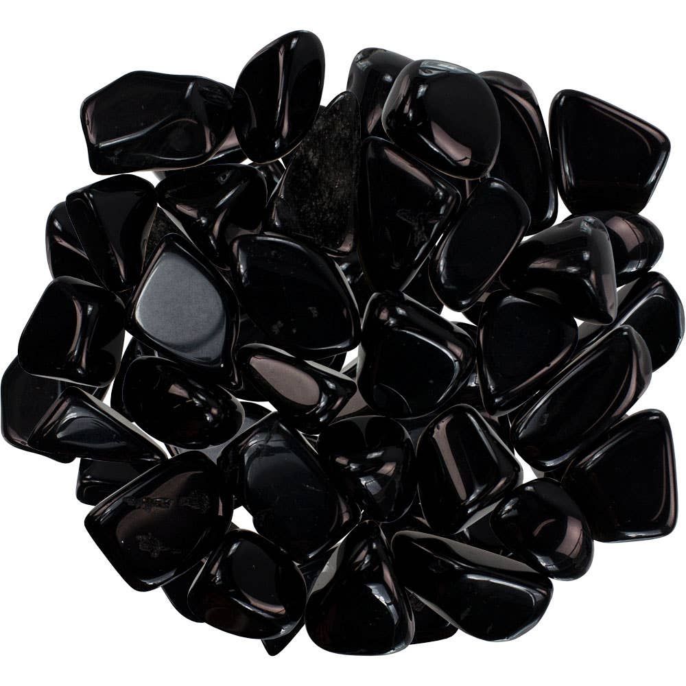 Tumbled Black Obsidian