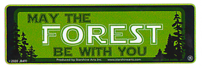 May The Forest Be With You Mini Sticker