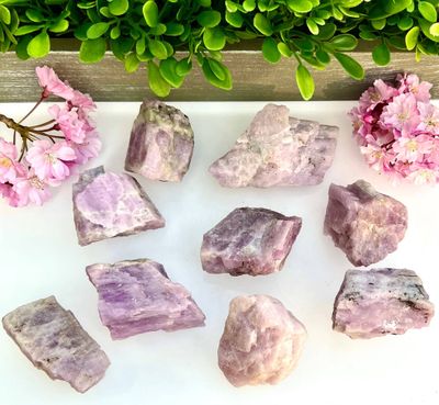 Natural Raw Kunzite Crystal