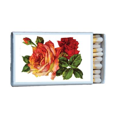Matches • Flowers Vintage Roses • Home Decor for Candles