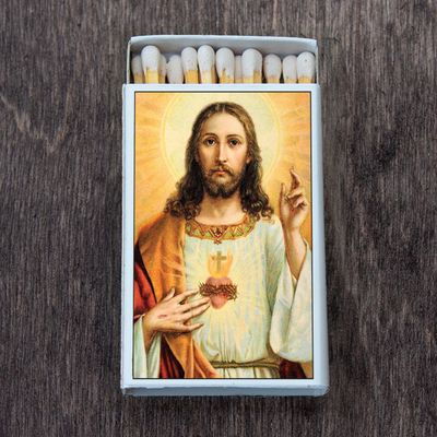Matches • Jesus Matchbox • Home Decor for Candles &amp; Incense