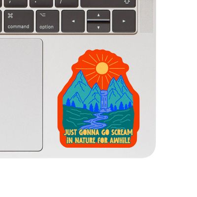Funny Outdoors Hiking Nature High Quality Vinyl Sticker