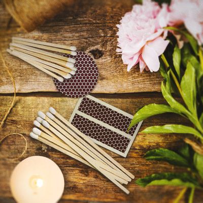 4" Black and Pink Matches, Bundle of 50