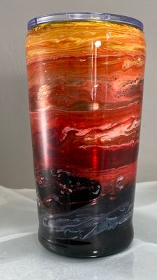 Hand Sculpted Monster Mug in Firefly Colors