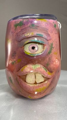 Hand Sculpted Monster Wine Tumbler