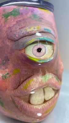 Hand Sculpted Monster Wine Tumbler
