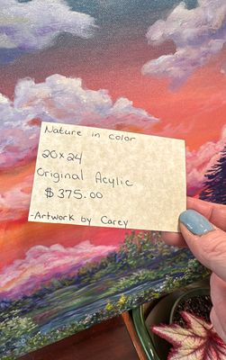 “Nature in Color” - Original Acrylic Painting by Artwork by Carey 20x24
