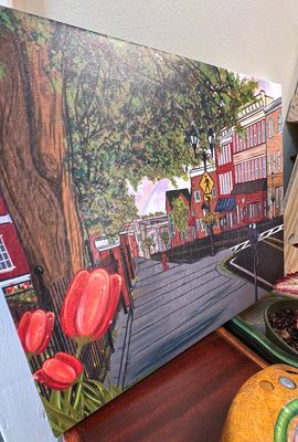 “Main Street Frostburg” | Print on Canvas | Artwork by Carey | 16x20