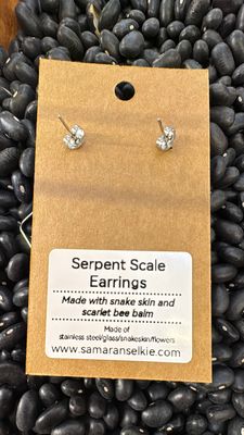 Serpent Scale Earrings by Samaran Selkie • Snake Kin + Scarlet Bee Balm