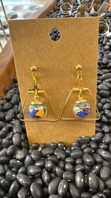 Paint Chip Earrings by Samaran Selkie • Recycled Paint