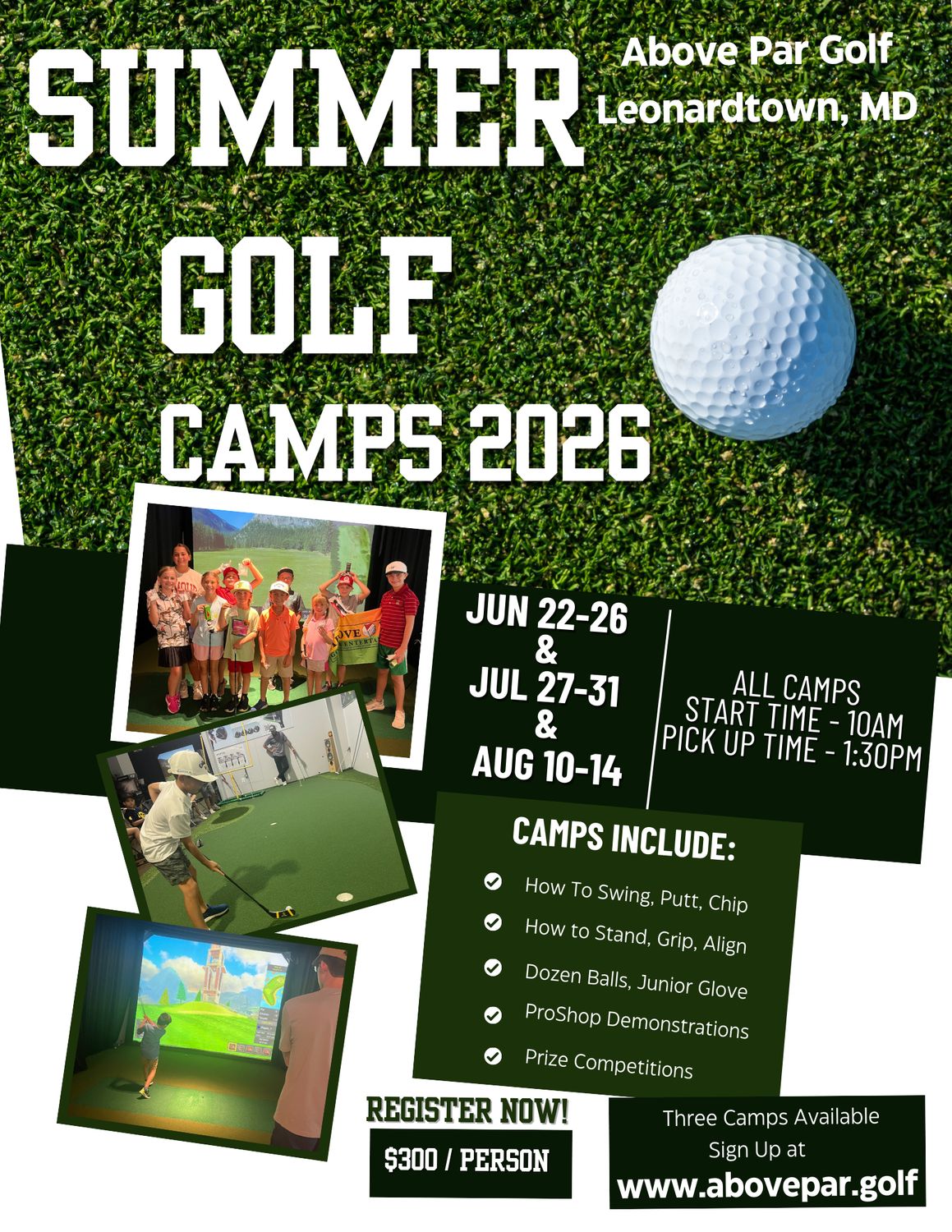 Summer Golf Camps July 27-31